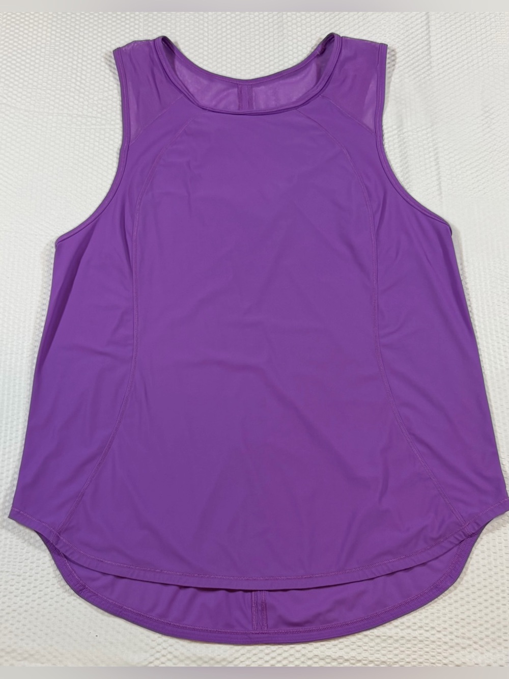 Lululemon Sculpt Tank Women’s Size 8 Purple Mesh Open Back Running Workout Top